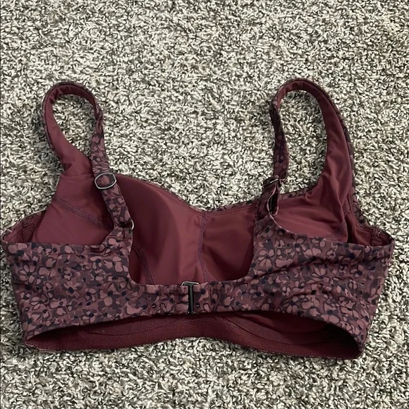 Athleta Brown Floral Patterned Bikini Top - Picture 3 of 8